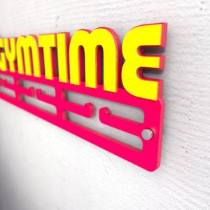 Медальница с хештегом "Gymtime"