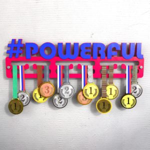 Медаллер с хештегом "Powerful"