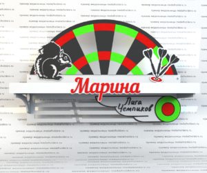 Медальница Дартс предварительный макет